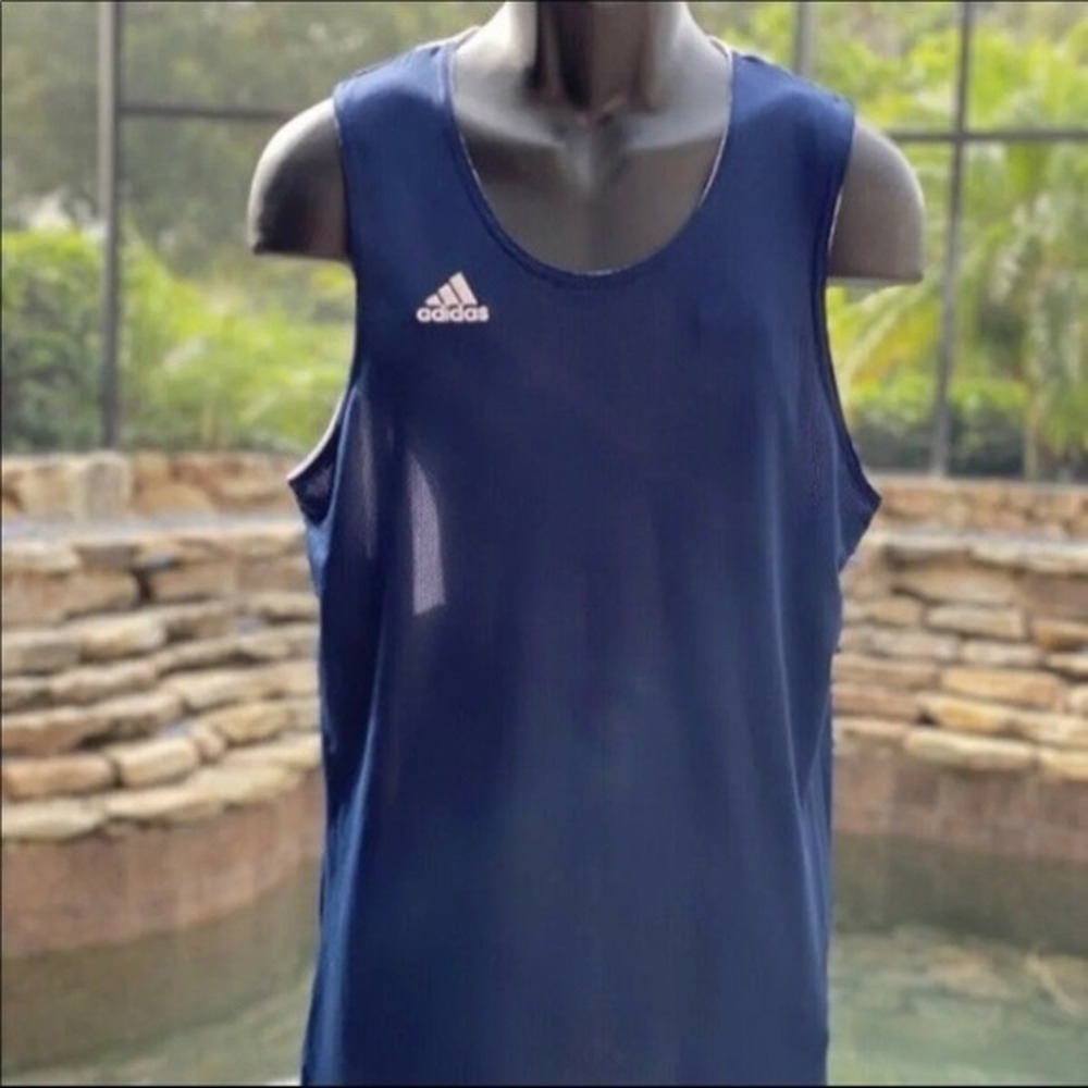 ADIDAS Reversible Crazy Explosive Jersey Men's Large Blue Activewear Tank
